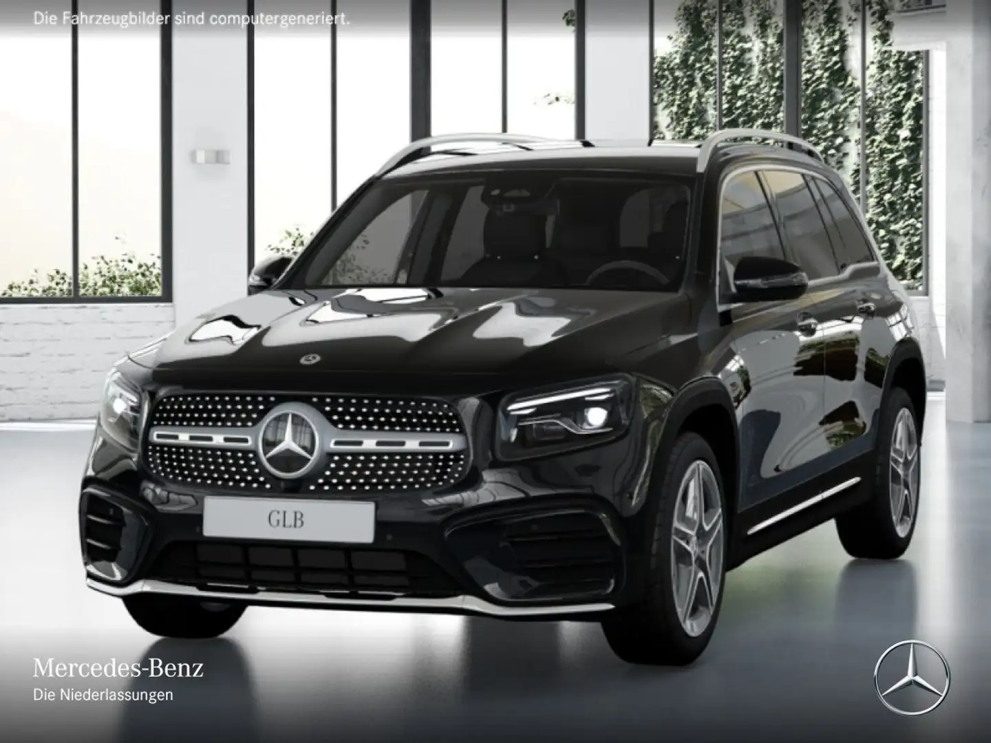Mercedes-Benz GLB 200 AMG+360°+AHK+MULTIBEAM+TOTW+KEYLESS+7G Schwarz - 2