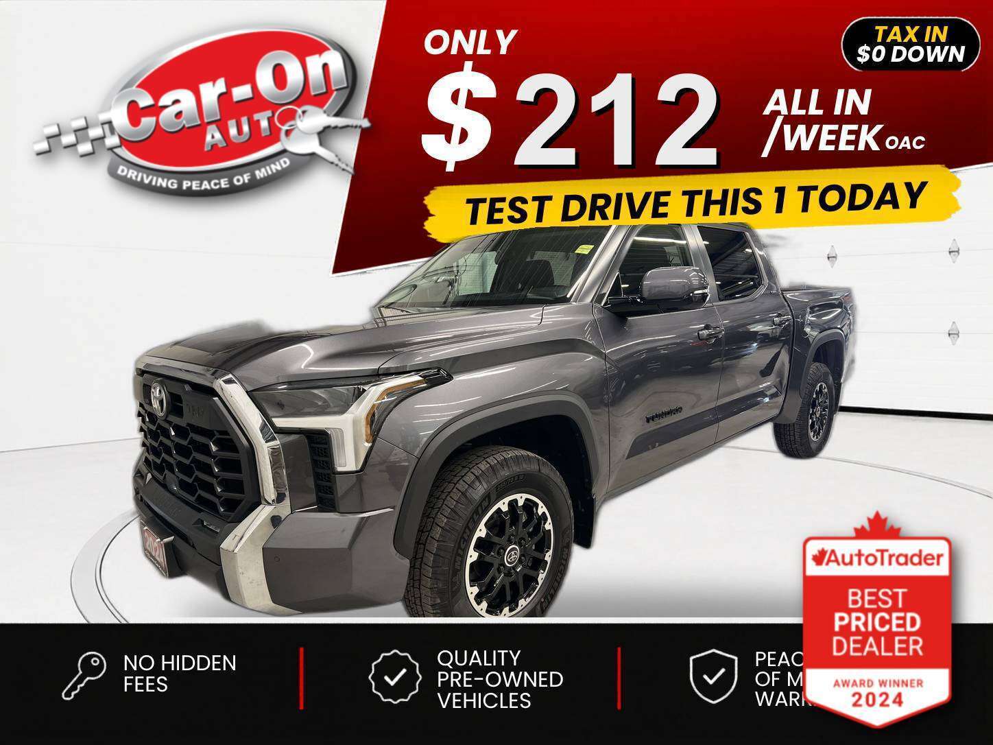 Gray 2024 Toyota Tundra Pickup Truck Automatic