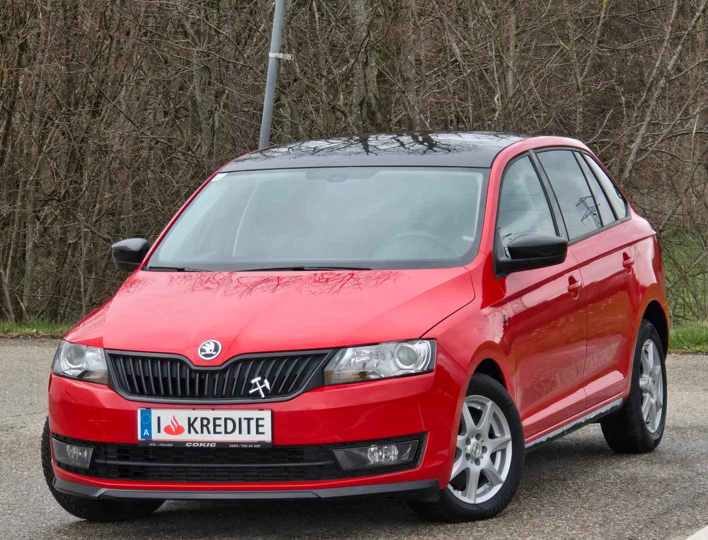 Skoda Rapid/Spaceback Monte Carlo* Top* Kredit* Automatik* Panoramadach* Rot - 1