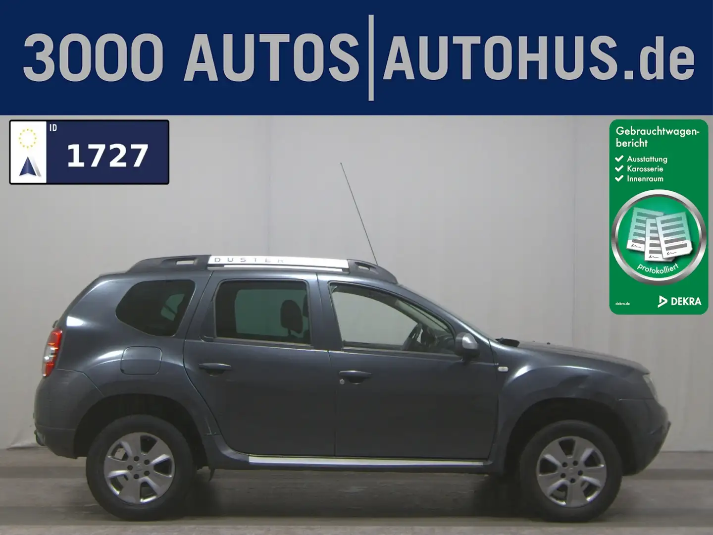 Dacia Duster 1.6 Prestige LPG Leder Navi Shz AHK PDC Grigio - 1