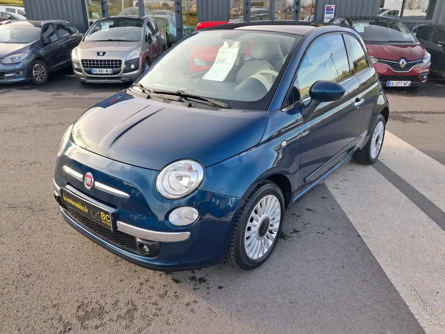 Fiat 500 Fiat 500 1.2i - 69 MY12  BERLINE Lounge PHASE 1 Bleu - 2