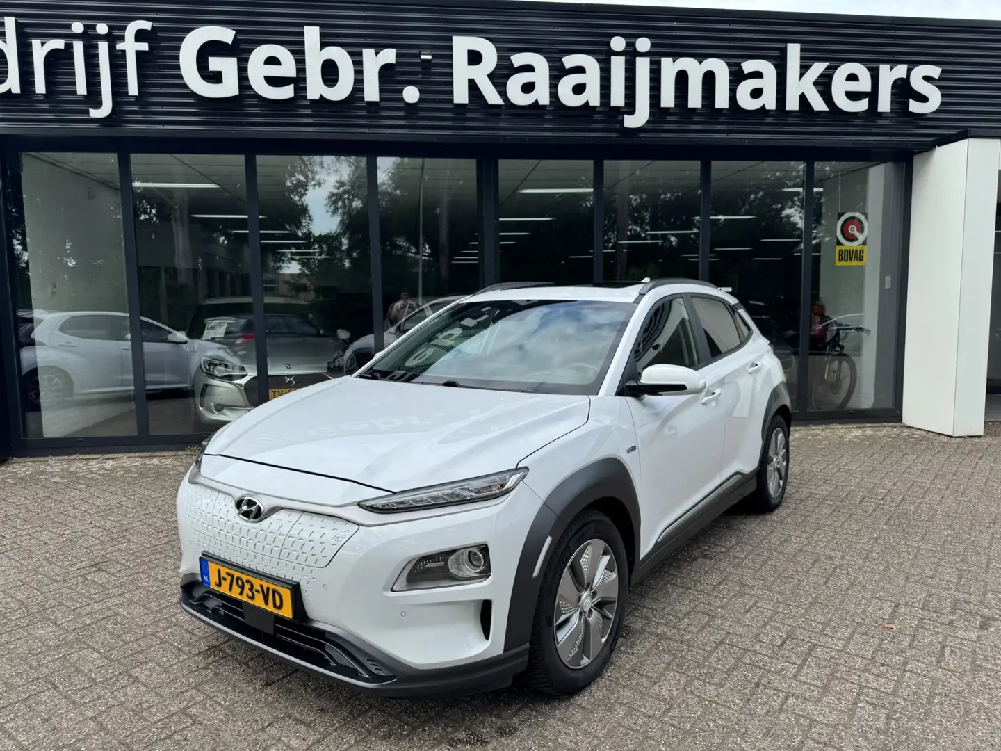 Hyundai KONA EV Premium 64 kWh*ACC*Schuifdak*Leder* Beyaz - 1