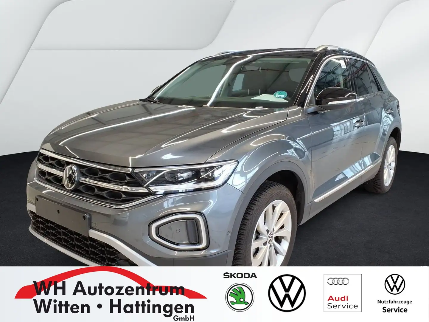 Volkswagen T-Roc 1.5 TSI DSG Style NAVI AHK GJ-REIFEN LED PARK-A... Grigio - 1