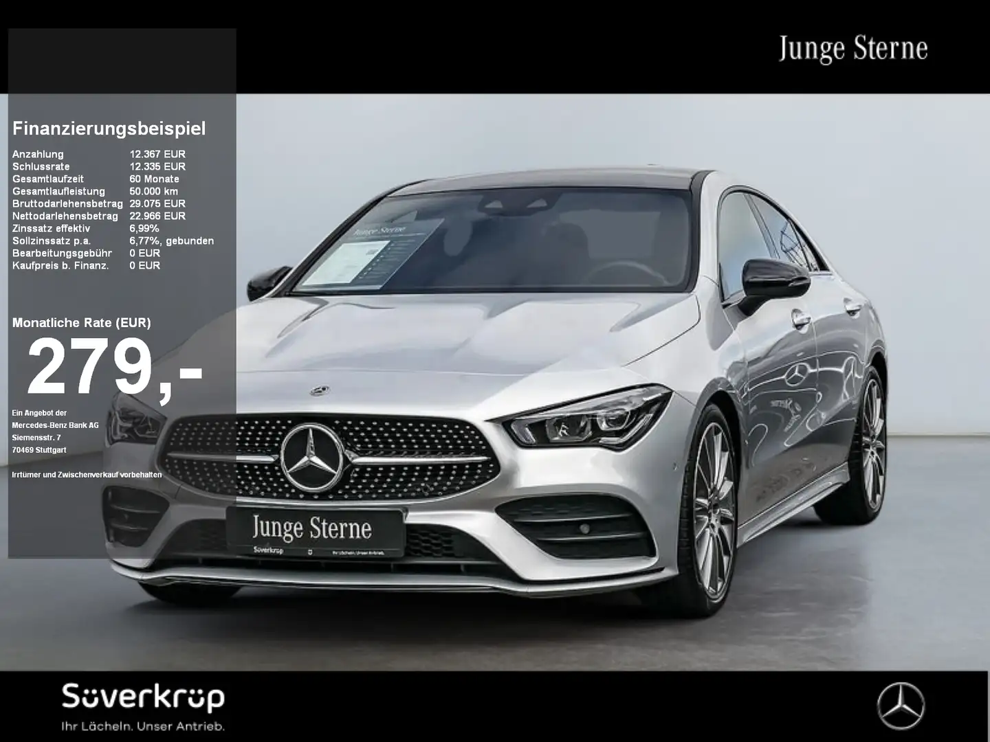 Mercedes-Benz CLA 180 Coupé , AMG NIGHT KAMERA SPUR PANO SHZ Plateado - 1