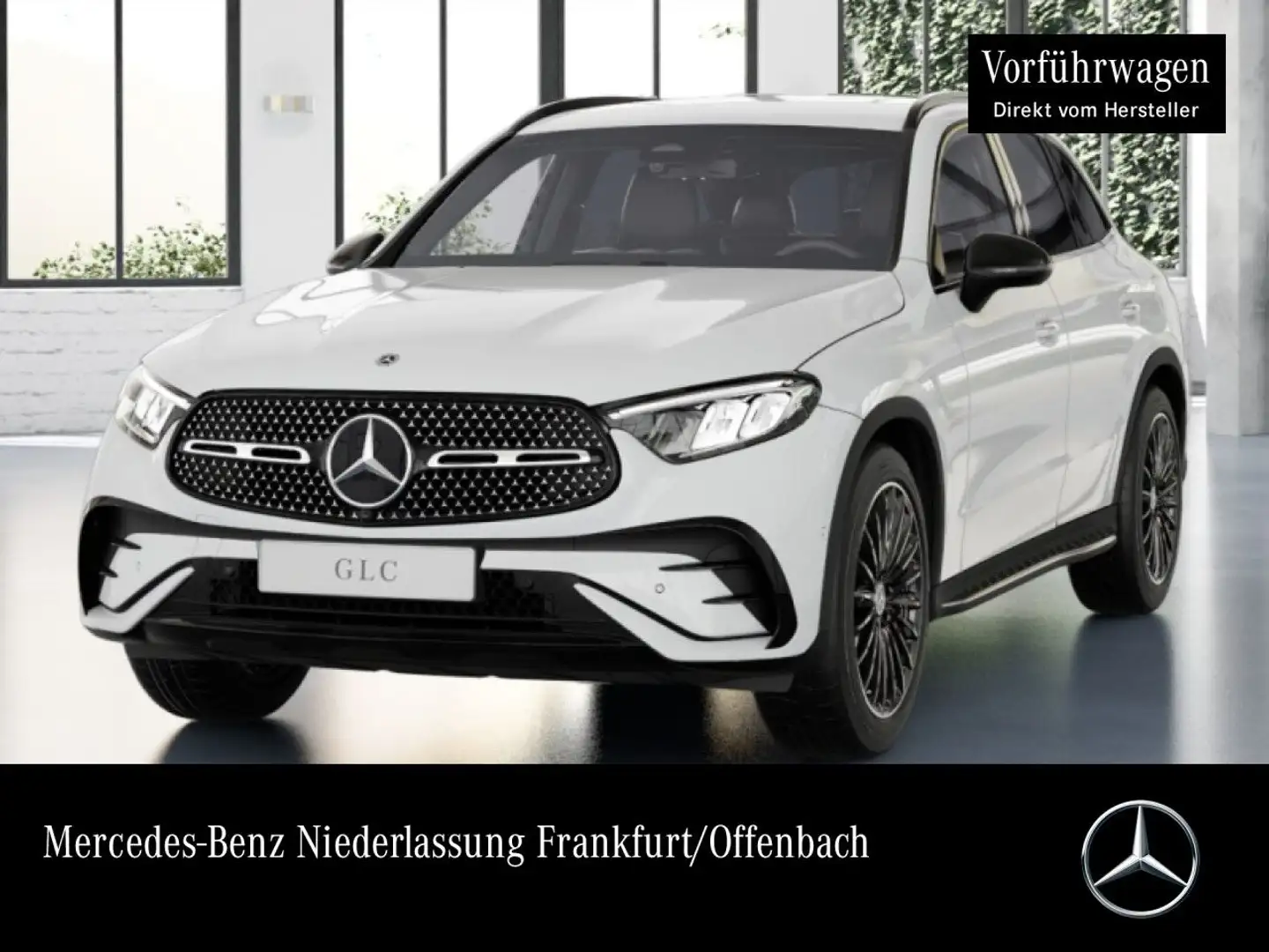 Mercedes-Benz GLC 220 d 4M AMG+NIGHT+AHK+LED+KAMERA+TOTW+KEYLESS Weiß - 1