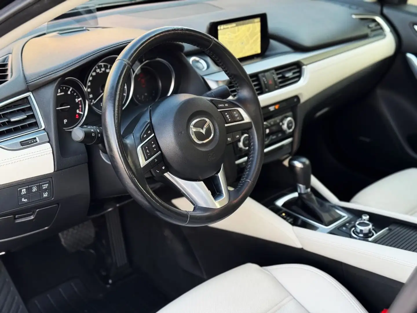 Mazda 6 M6 W. 2.2DE Lux.+Prem.White+Travel+SR(Navi)Aut. 4W Negro - 2