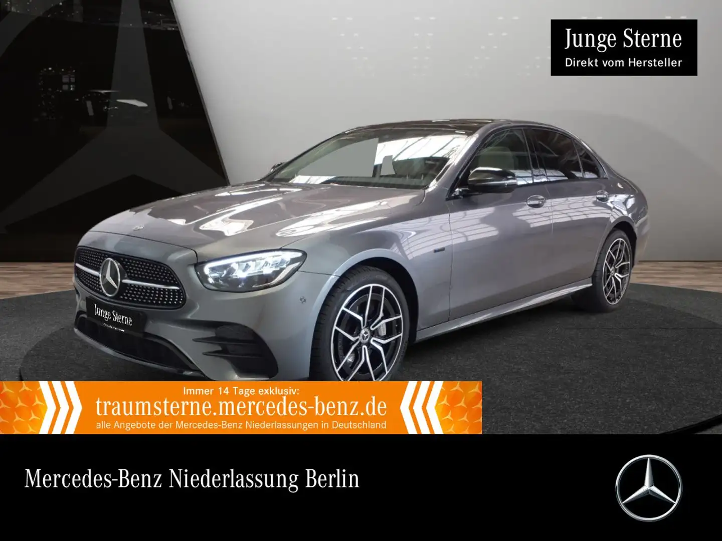 Mercedes-Benz E 300 e AMG+NIGHT+PANO+LED+BURMESTER+KAMERA+19"+9G Grigio - 1
