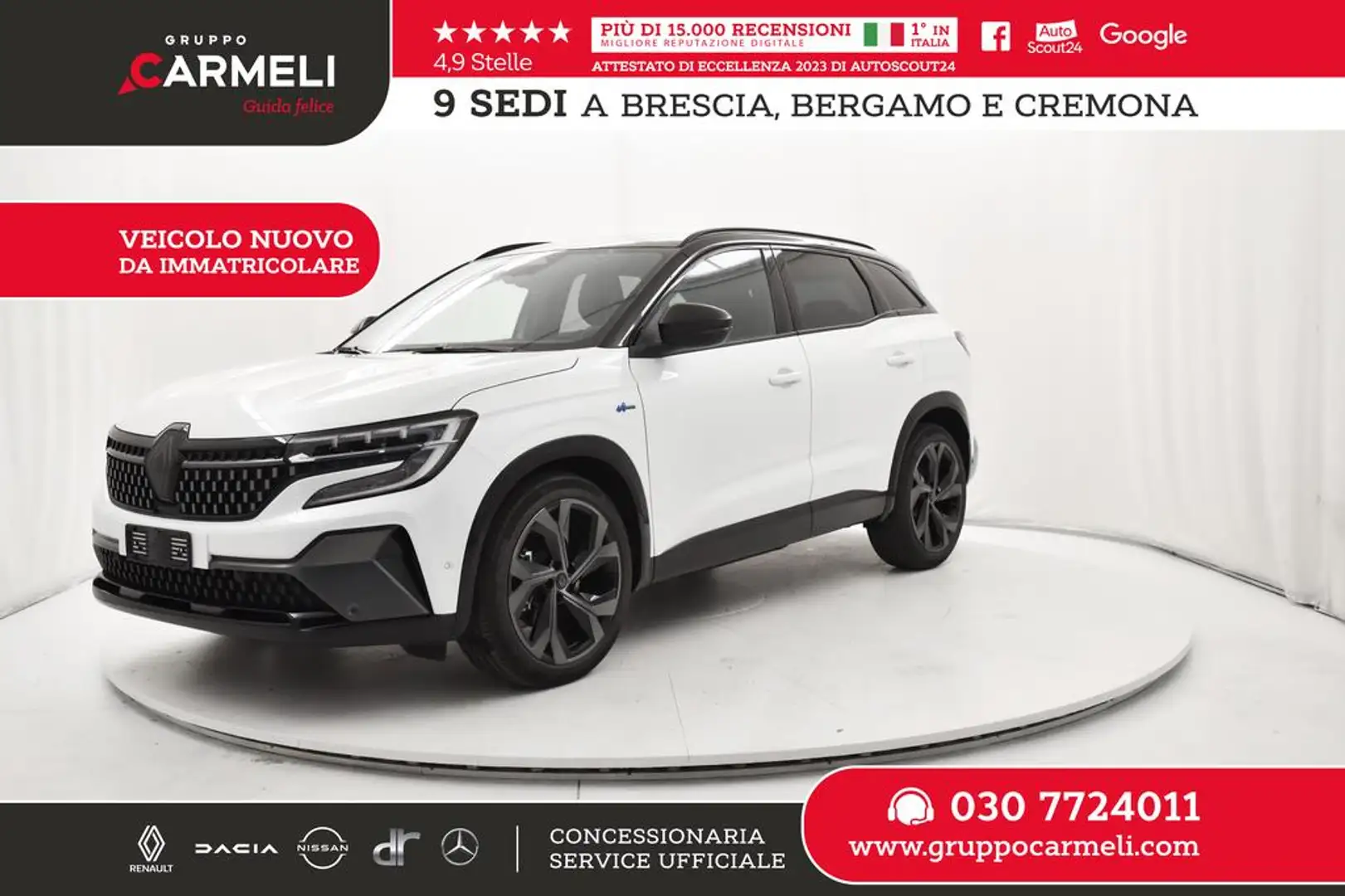 Renault Austral 1.2 E-Tech full hybrid Techno Esprit Alpine 200cv Bianco - 1