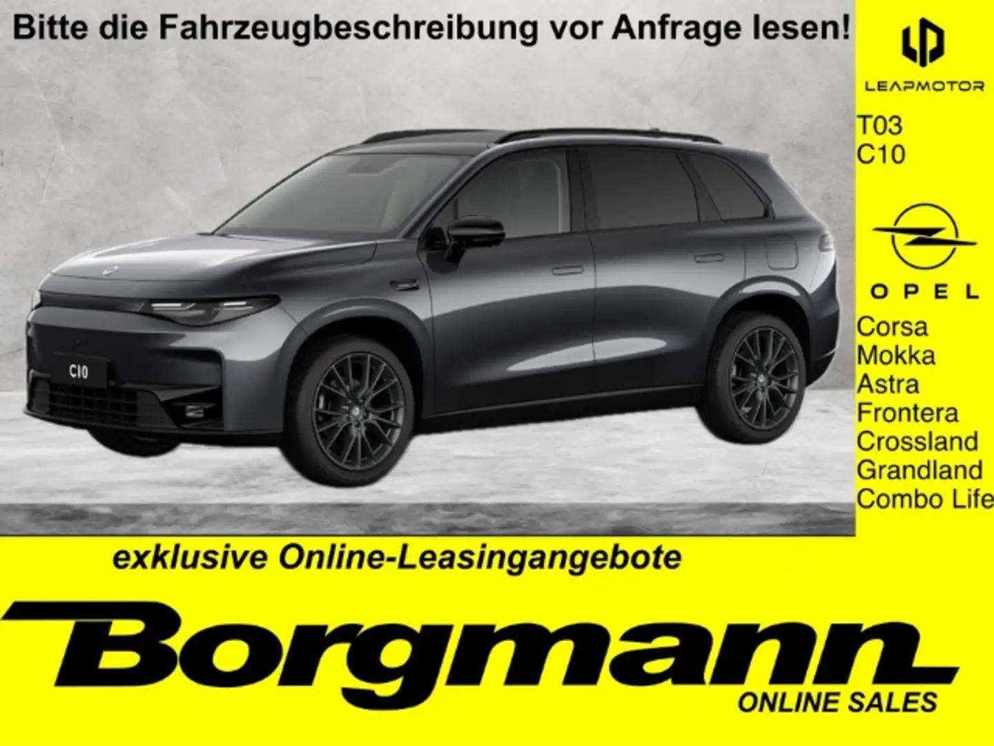 Leapmotor C10 REEV Design 974 km Reichtweite Grijs - 1