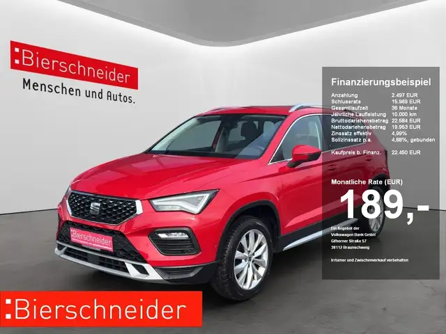 SEAT Ateca 2.0 TDI Xperience LED NAVI AHK KAMERA PARKLENK EH