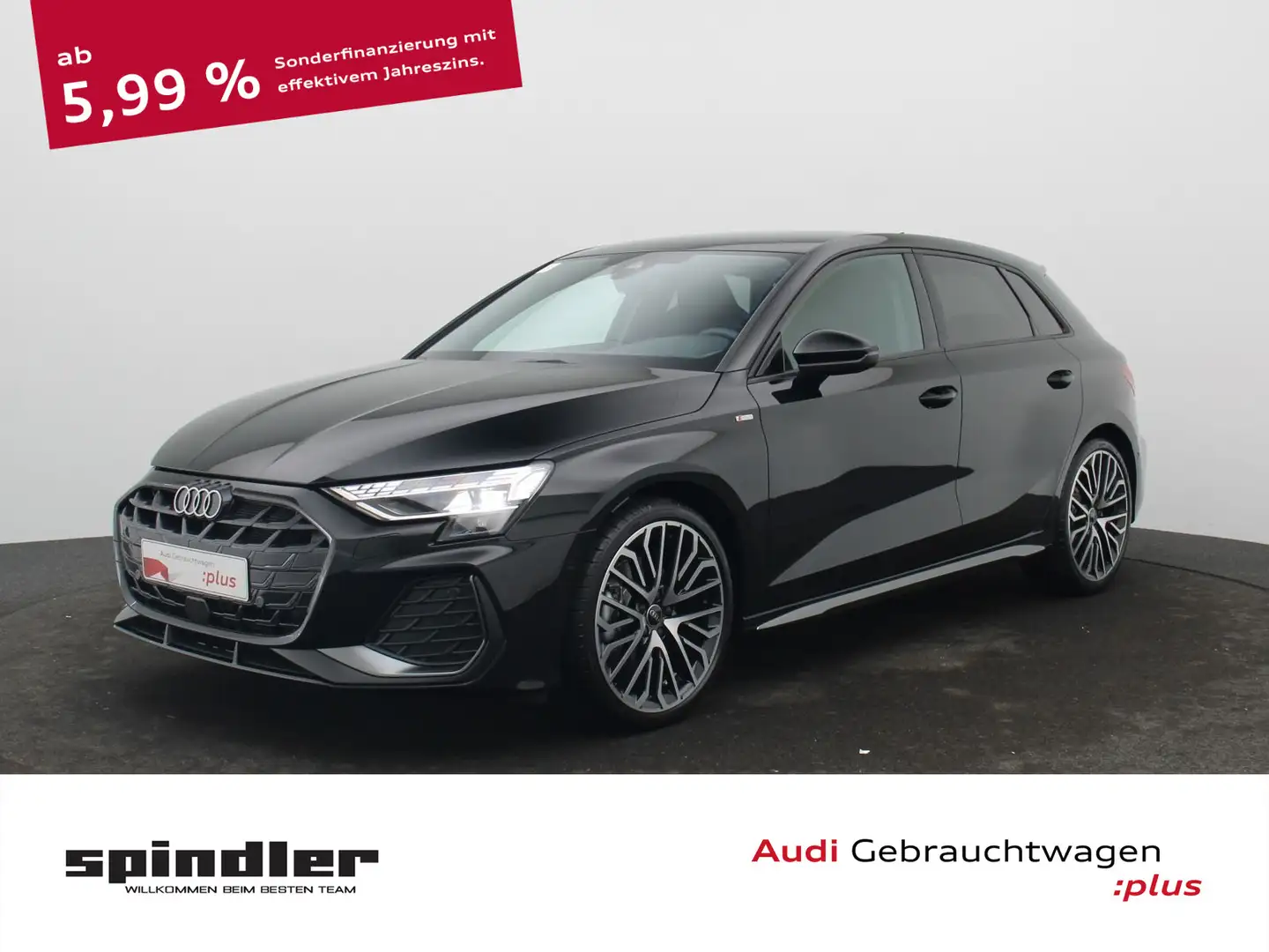 Audi A3 S-Line 35 TDI S-tronic / Navi+, LED Schwarz - 1