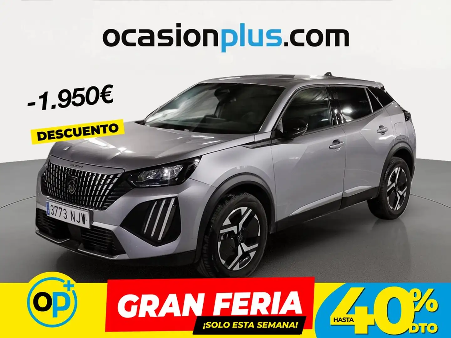 Peugeot 2008 Hybrid Allure eDCS6 145 Gris - 1