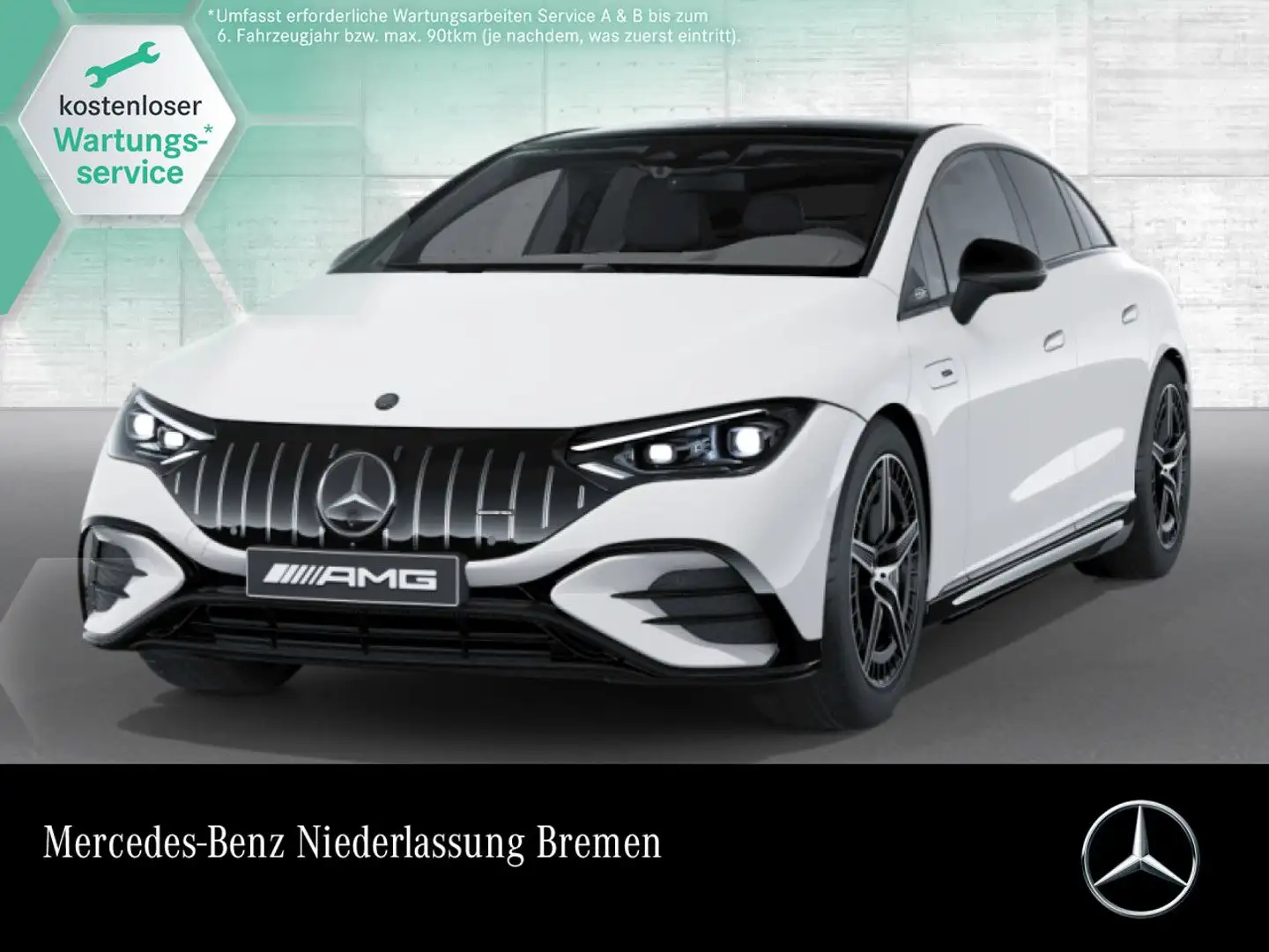 Mercedes-Benz EQE 53 AMG 4M Fahrass Airmat Pano Burmester Distr. Белый - 1