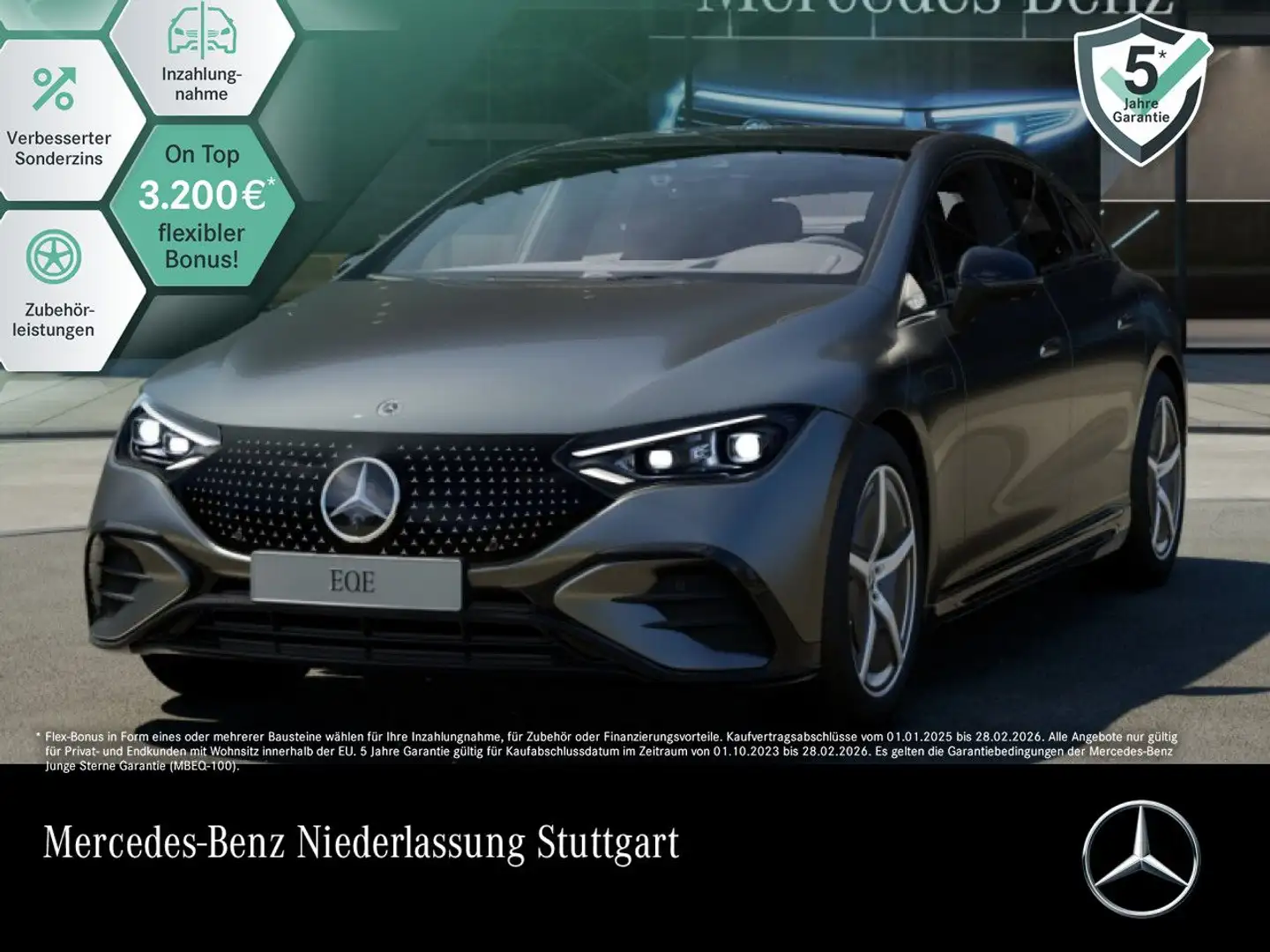 Mercedes-Benz EQE 500 4MATIC AMG Fahrass Airmat Pano Burmester Gris - 1