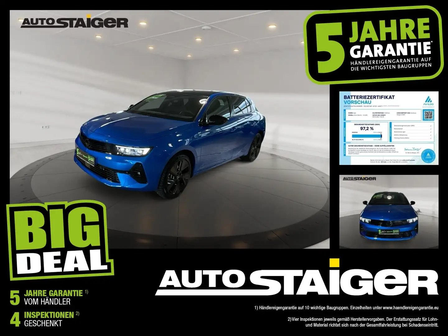 Opel Astra e Ultimate Navi, Kamera, Winterpaket,... Blau - 1