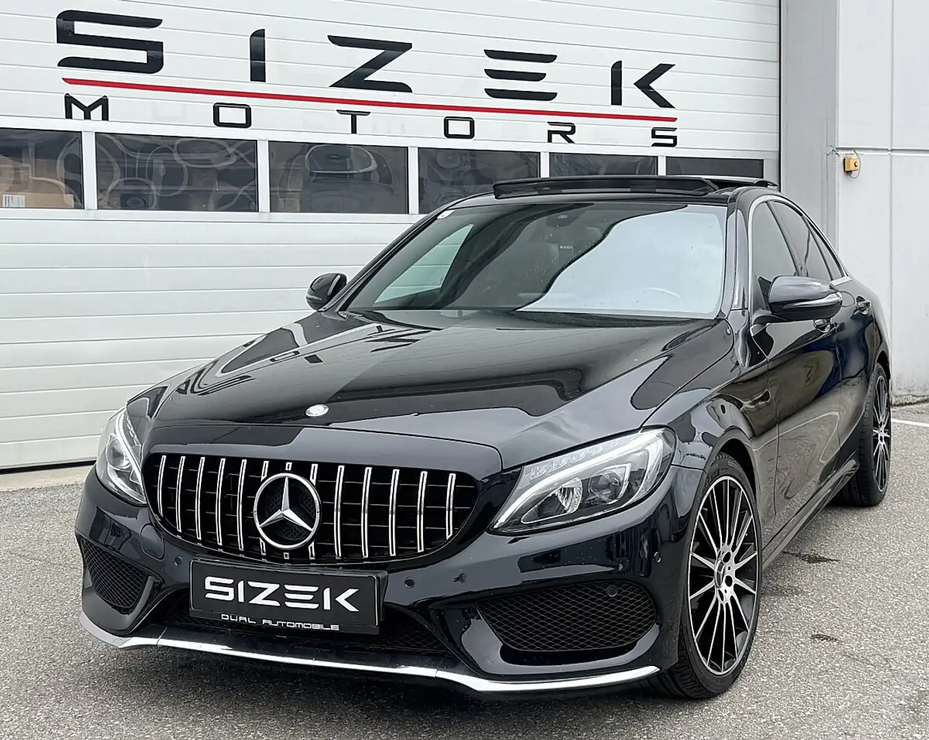 Mercedes-Benz C 180 d Aut./AMG-63 LOOK/PANO/NAVI/KAMERA/LED/STZHZG Schwarz - 1