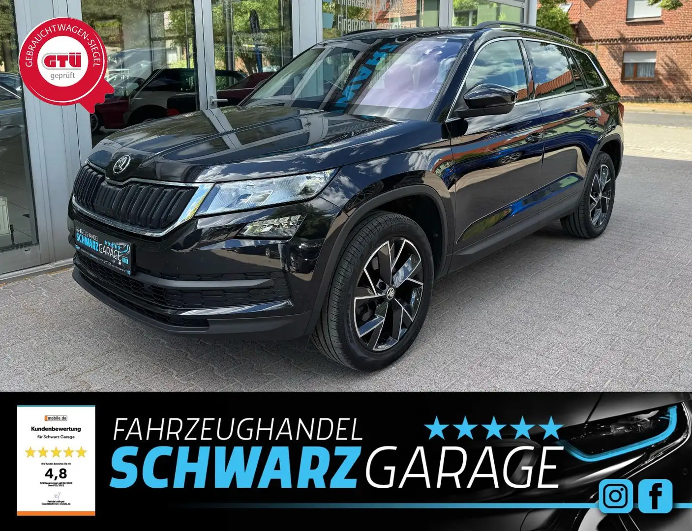 Skoda Kodiaq Ambition*DSG*SHZ*TÜV-NEU*2Z-KLIMA* Schwarz - 1