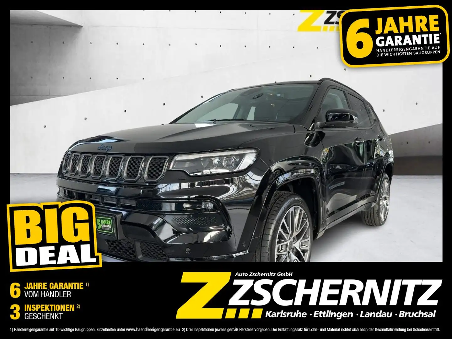 Jeep Compass 1.3 Summit 4xe FLA LM LED Leder ACC Noir - 1