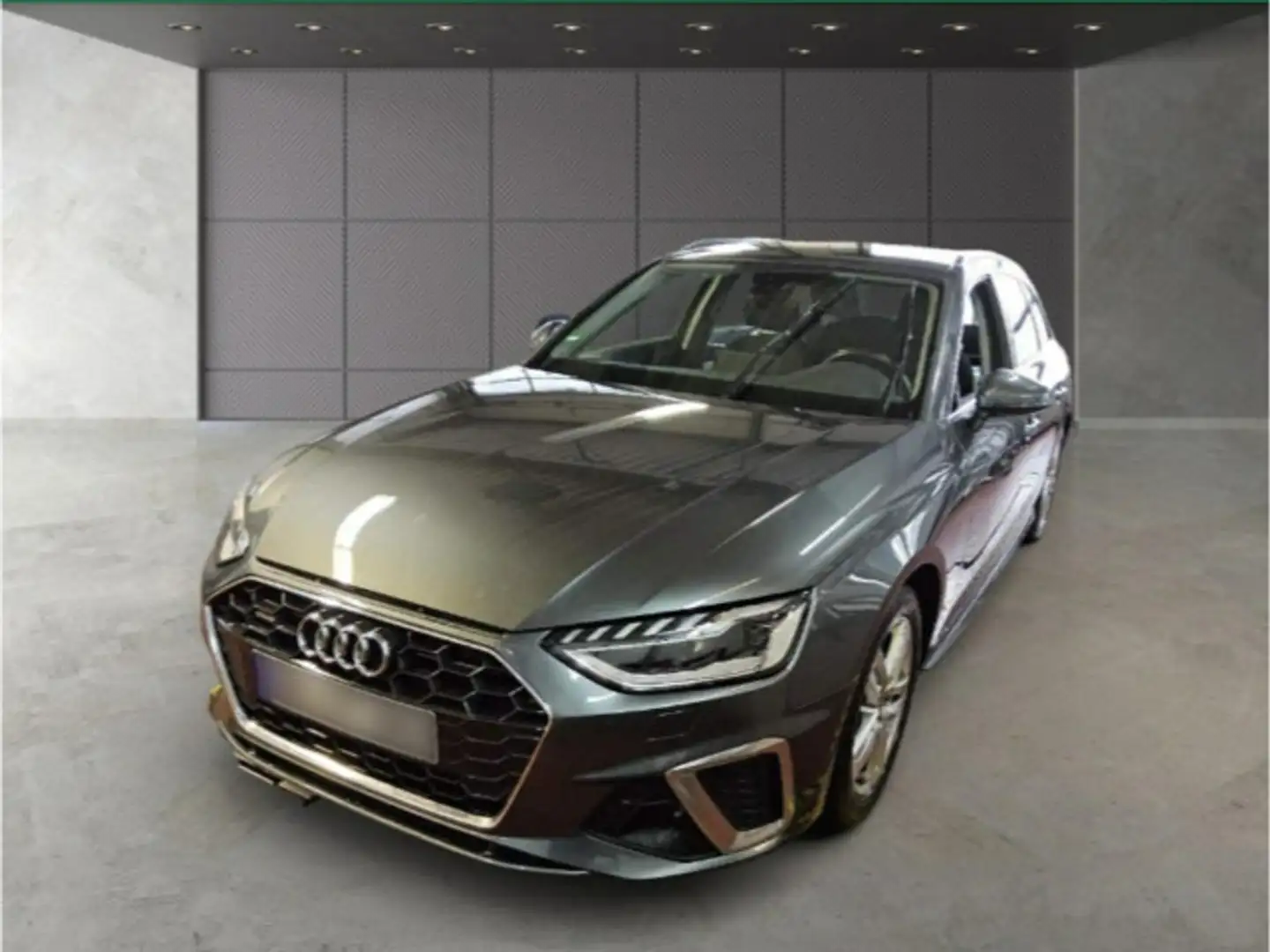 Audi A4 S line 40TDI quat Stron LED Nav RFK AHK Grau - 2