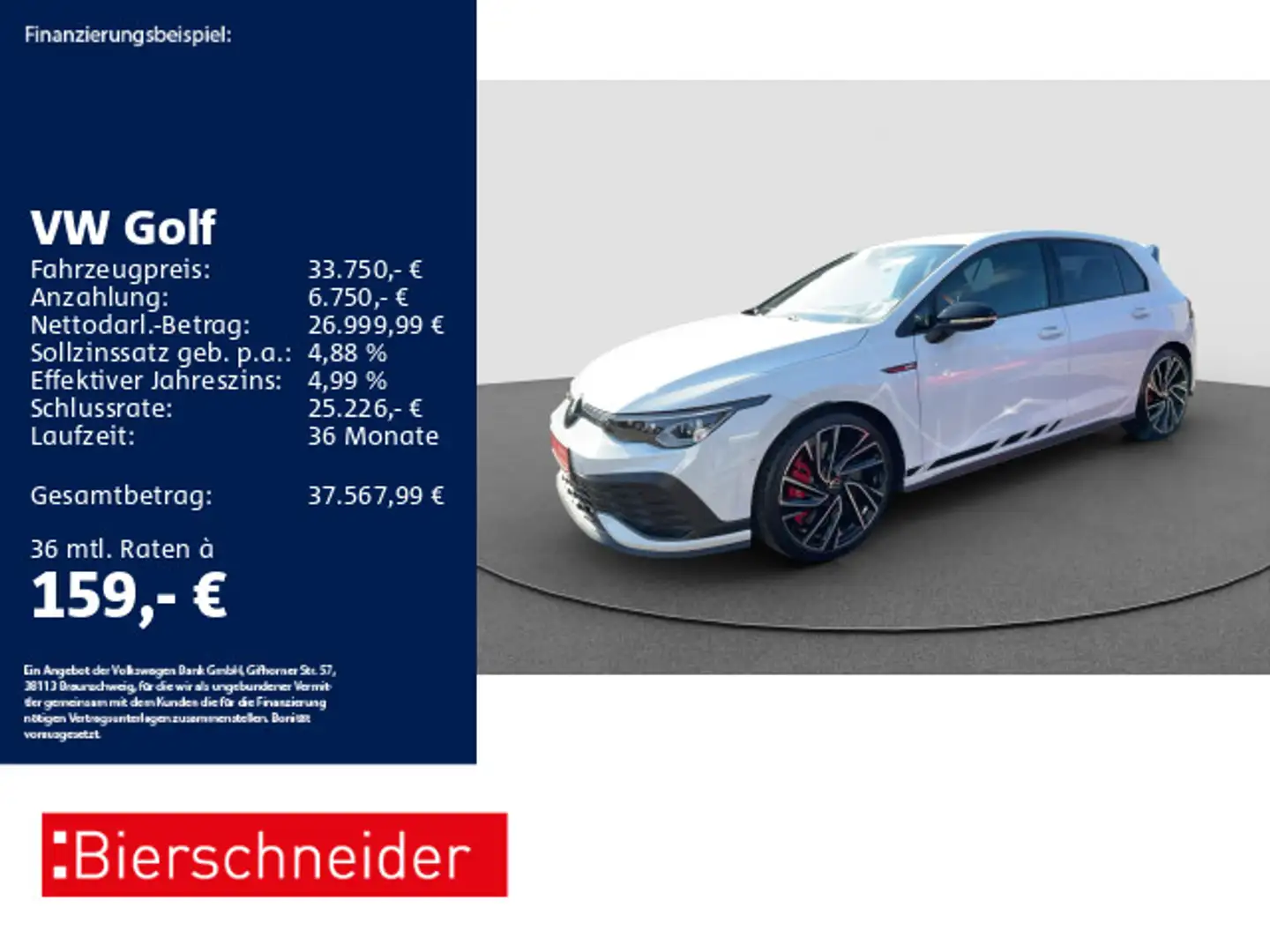 Volkswagen Golf GTI Golf 8 GTI 2.0 TSI DSG Clubsport Black 19 DCC AC Weiß - 1