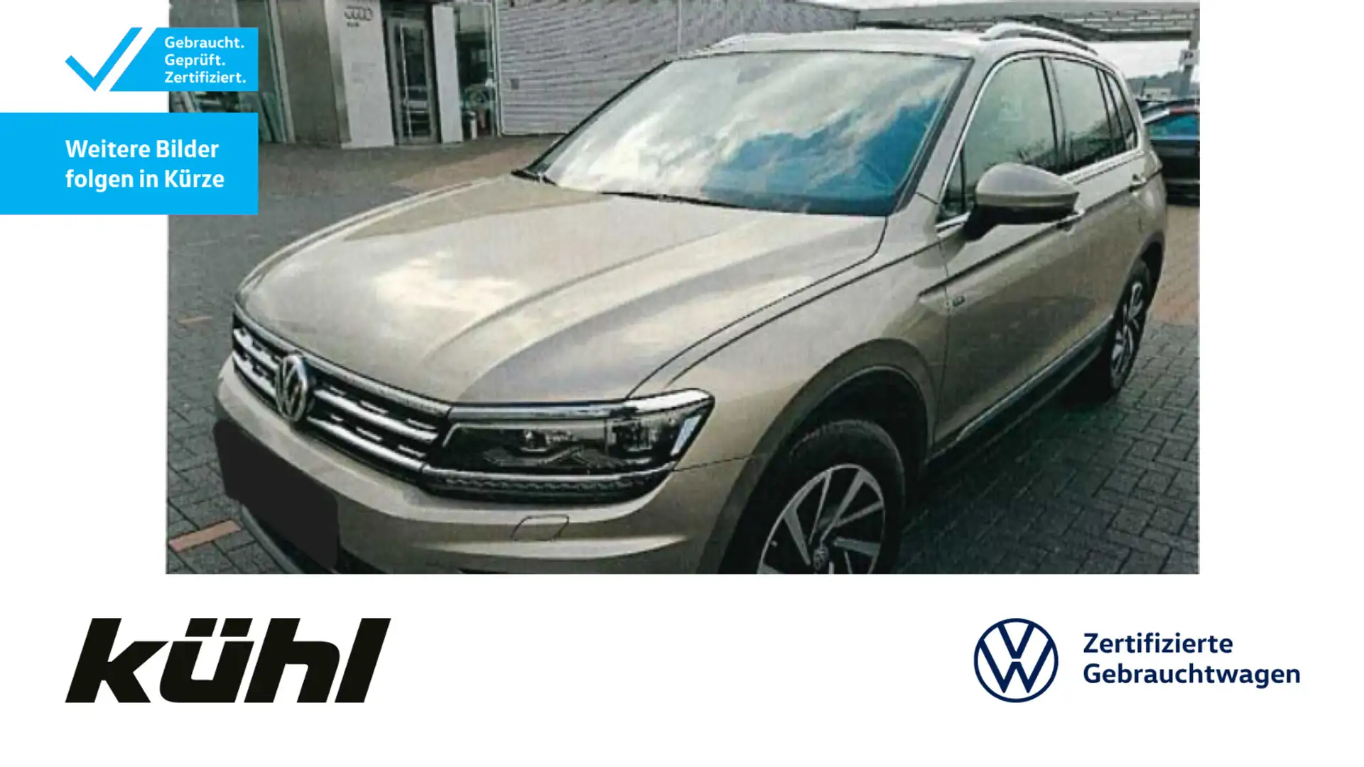 Volkswagen Tiguan 2.0 TDI DSG LED ACC HuD Kamera Standhzg. Бежевый  - 1