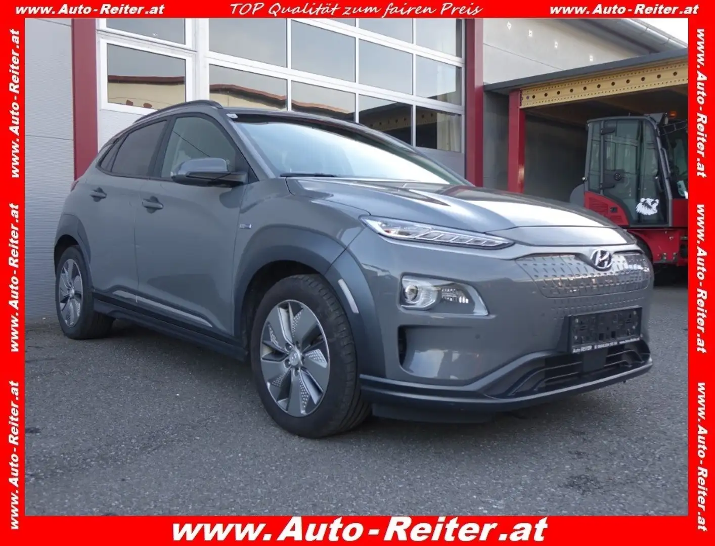 Hyundai KONA Kona Elektro Level 5 *TEILLEDER, LED, NAVI, ACC... Grigio - 1