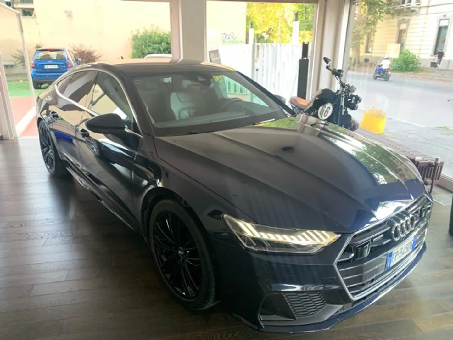 Audi A7 SPB 50 3.0 TDI quattro S line int/est *tetto panor Blauw - 2