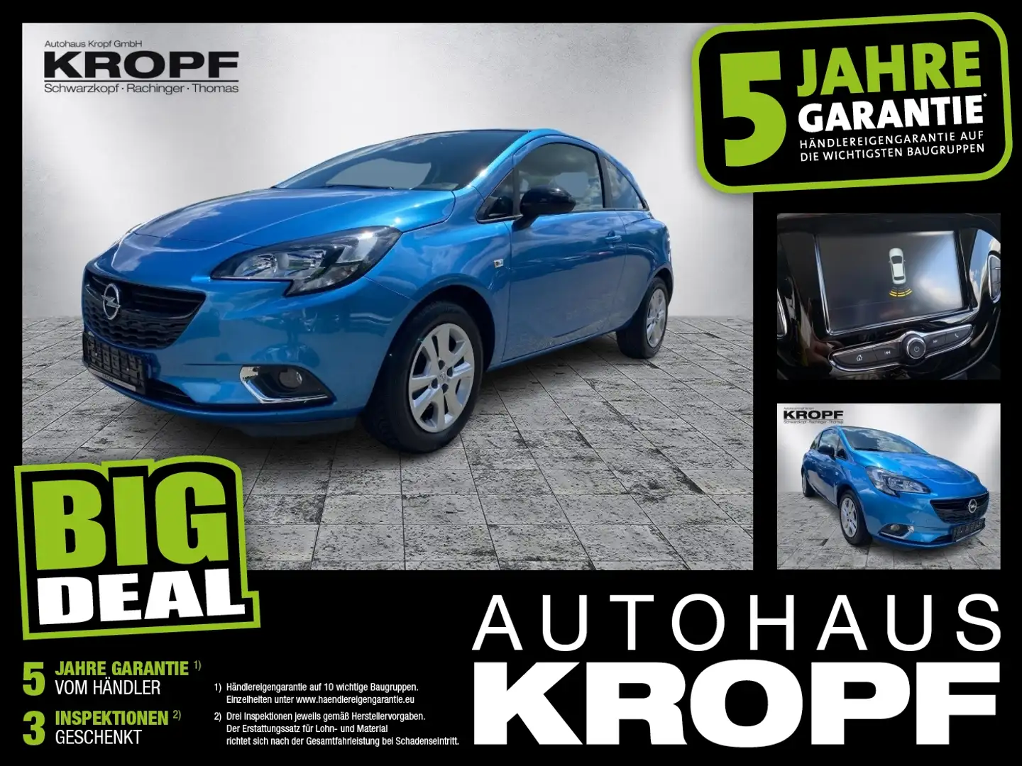 Opel Corsa E 1.4 Turbo ecoFlex Color Edition PDC Blau - 1