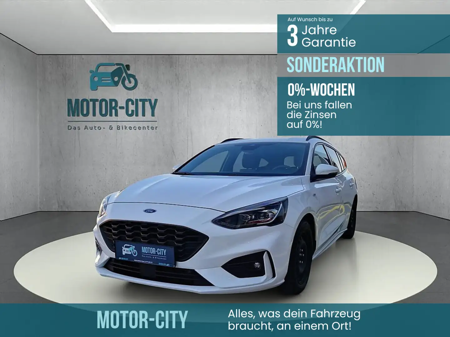 Ford Focus Traveller 1,5 EcoBoost ST-Line Aut. **0% Gebrau... Weiß - 1
