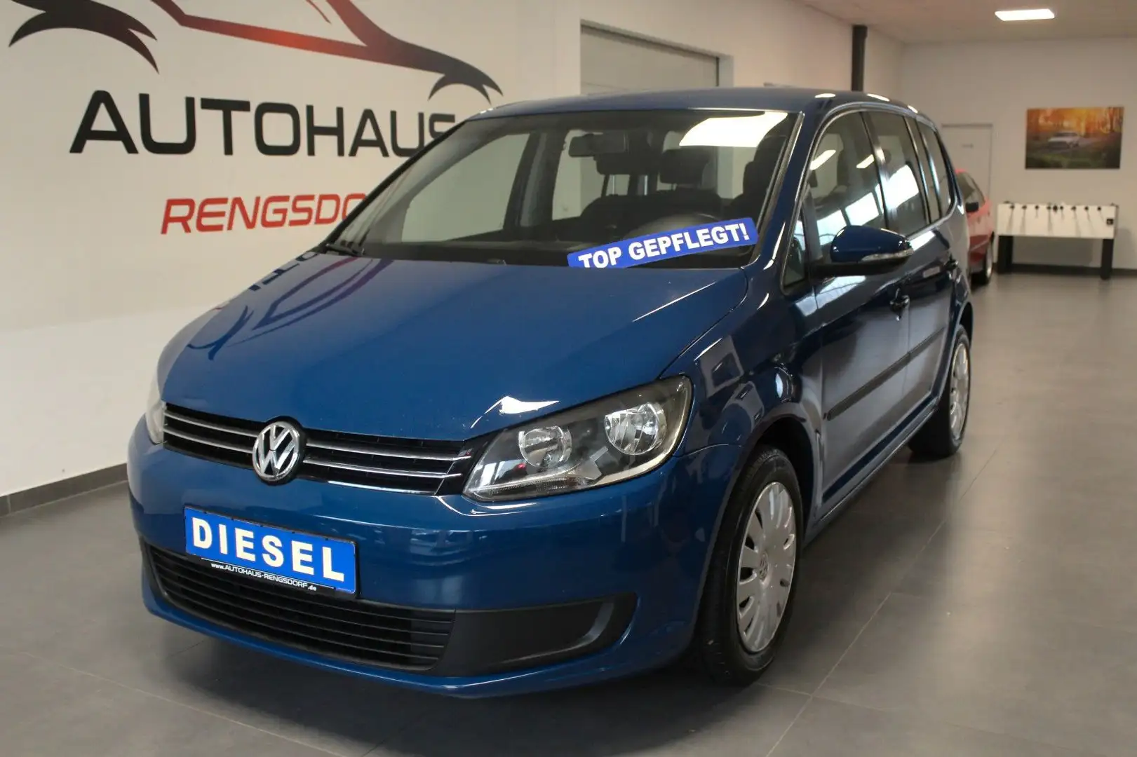 Volkswagen Touran Trendline 1,6 Tdi Azul - 1