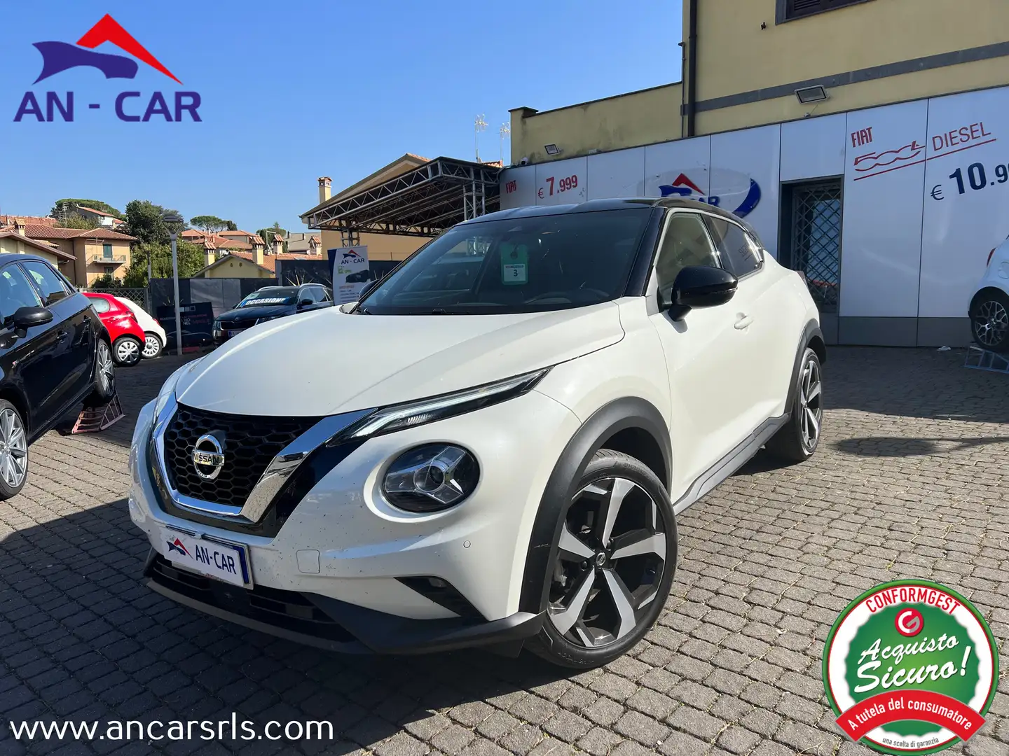 Nissan Juke 1.0 dig-t Tekna 114cv dct - BOSE - Camera 360 Bianco - 1