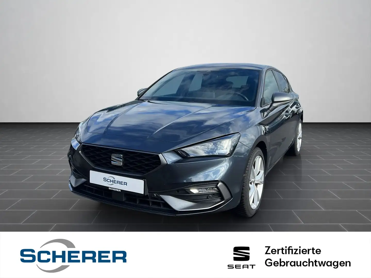SEAT Leon FR 2.0 TDI DSG NAVI CARPLAY KAM SHZ Grau - 1