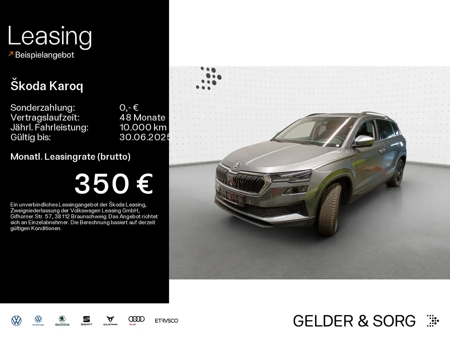 Skoda Karoq Selection 1.0 TSI RFK*LED*GRA*AHK*DAB Grau - 1