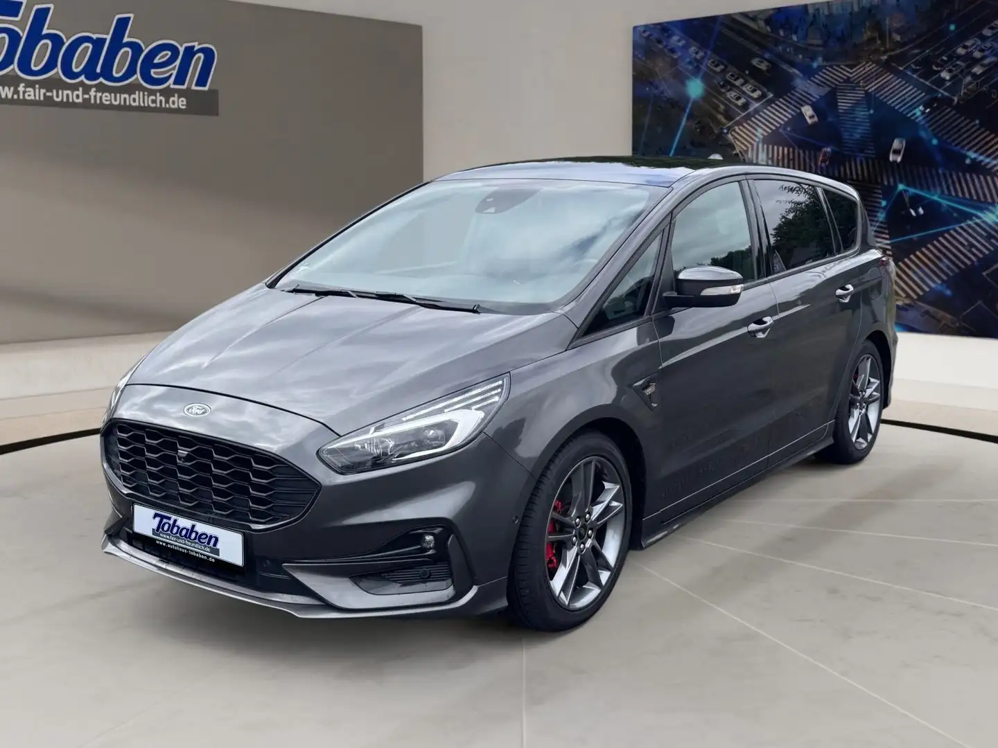 Ford S-Max ST-Line + Panorama + LED + ACC Gris - 1