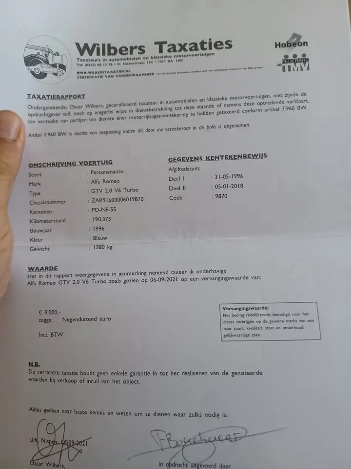 Alfa Romeo GTV 2.0 V6 turbo, foto 10