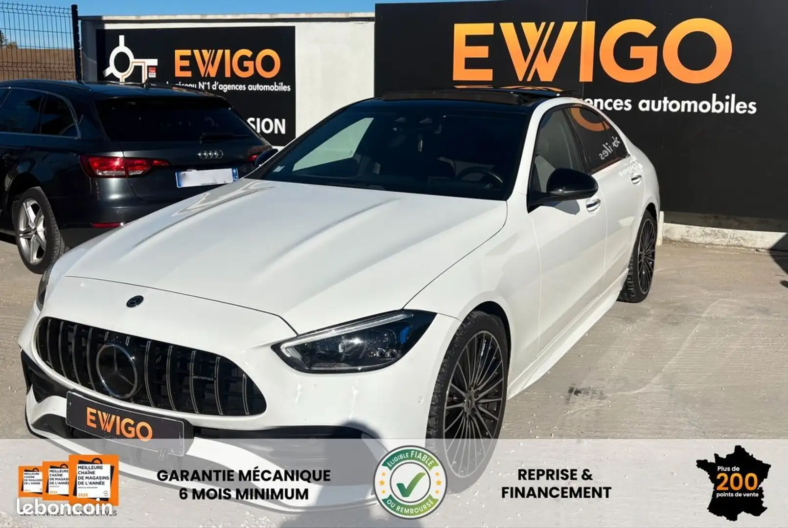 Mercedes-Benz C 200 2.0 220 d 200 mhev hybrid amg line 9g-tronic bva Blanc - 1