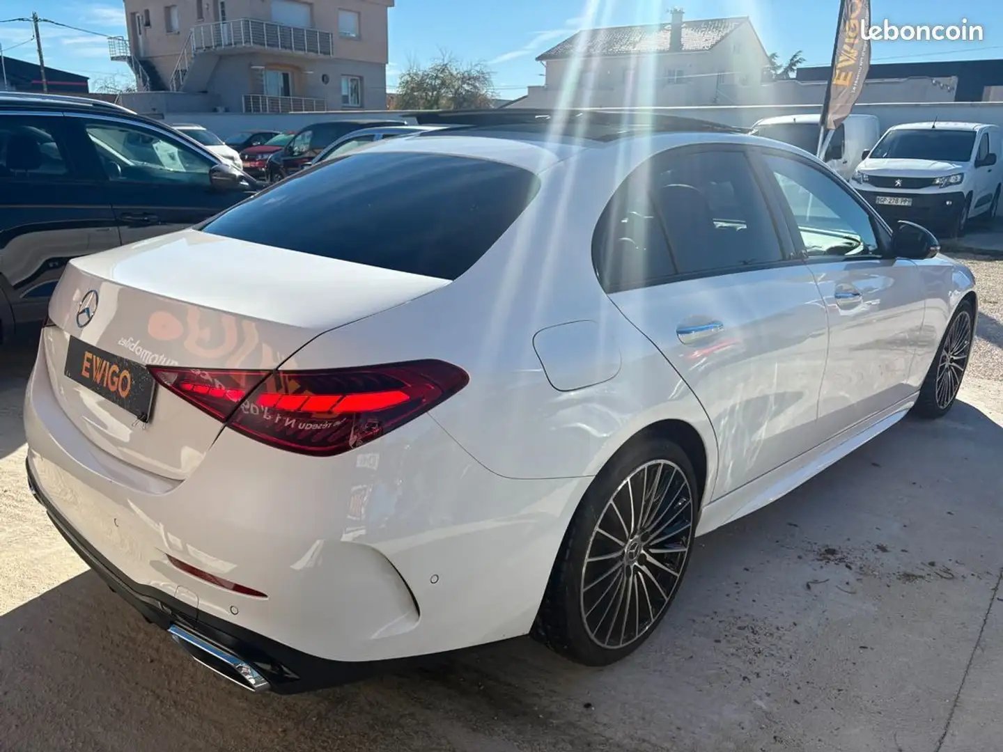 Mercedes-Benz C 200 2.0 220 d 200 mhev hybrid amg line 9g-tronic bva Blanc - 2