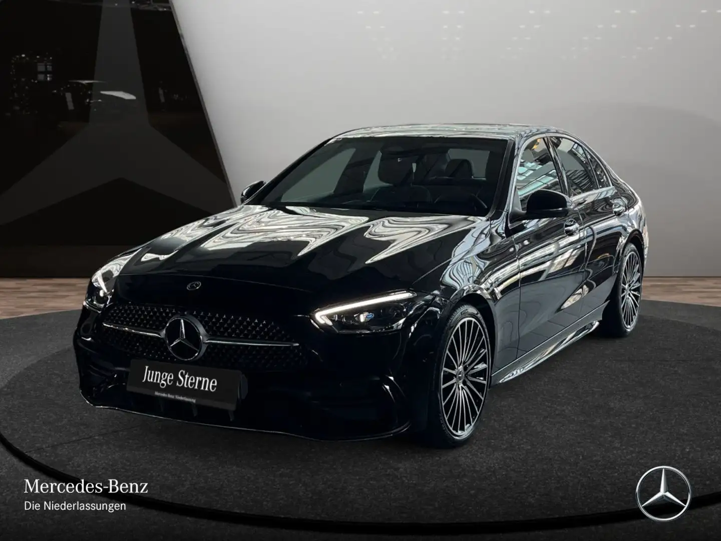 Mercedes-Benz C 200 d AMG+360+19"+TOTW+KEYLESS+9G Schwarz - 2