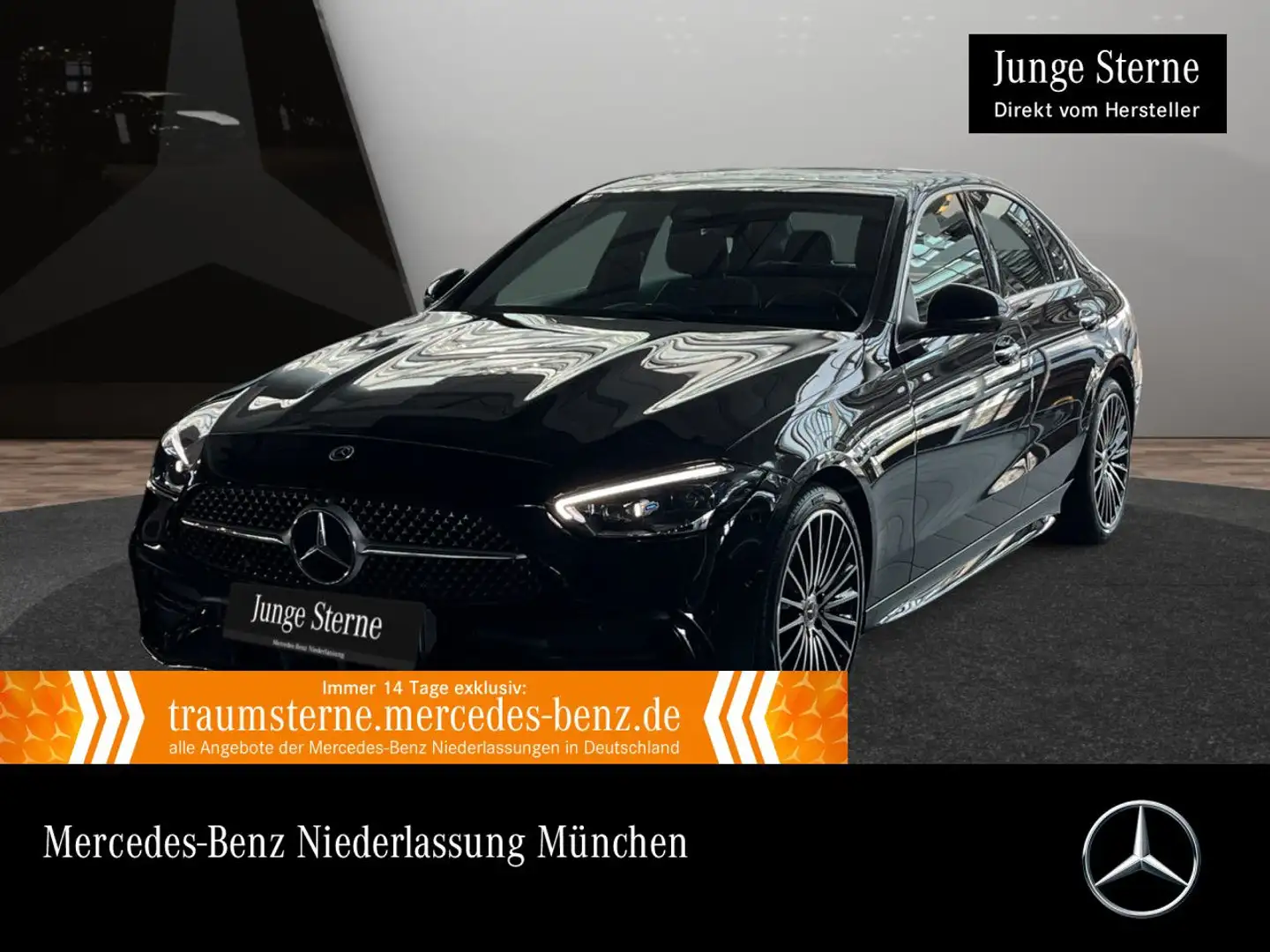 Mercedes-Benz C 200 d AMG+360+19"+TOTW+KEYLESS+9G Schwarz - 1