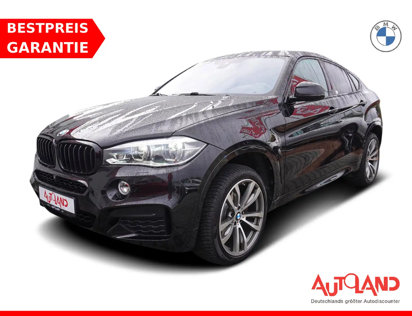BMW X6 xDrive 40 d M Sport LED Navi AHK 360° Head-Up Schwarz - 1