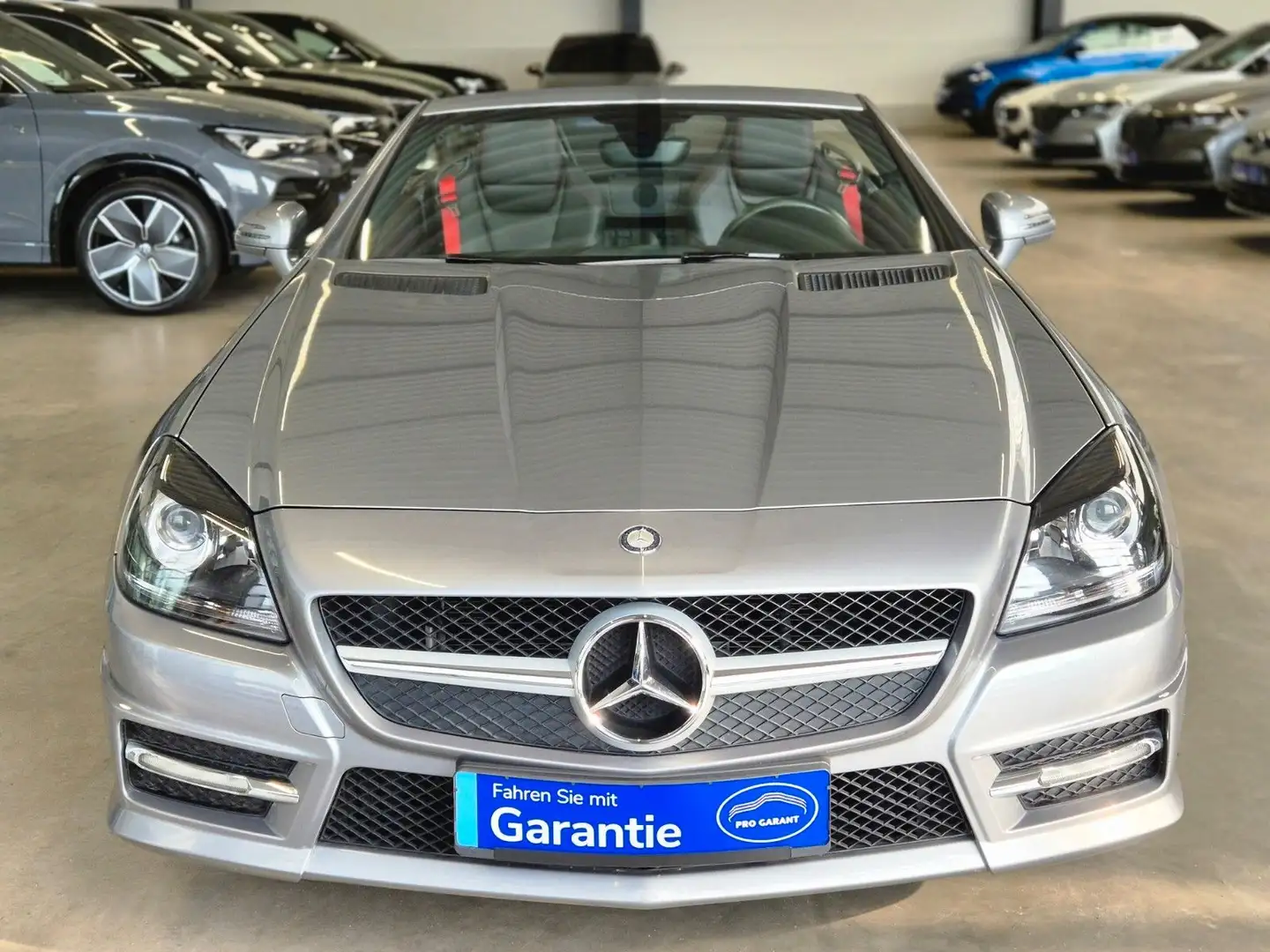 Mercedes-Benz SLK 350 ROADSTER AMG LINE LEDER TÜV+SERVICE NEU Silber - 2