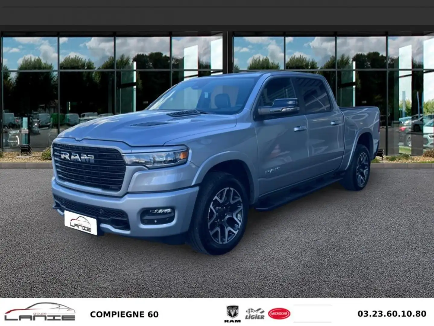 Dodge RAM 1500 CREW CAB 3.0 HURRICANE L6 TWIN TURBO 420 CH L Argent - 1
