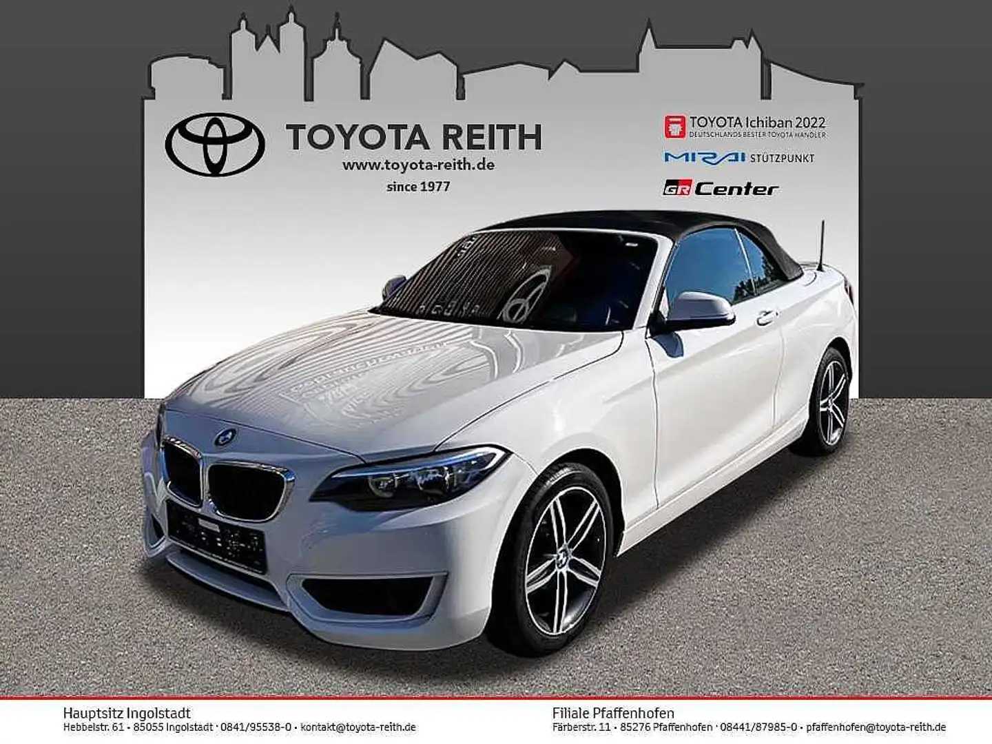 BMW 218 i Cabrio 2er Blanco - 1