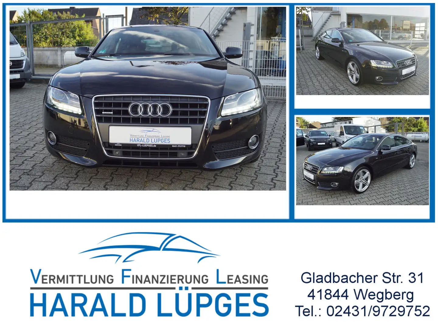 Audi A5 2.0 TFSI quattro, DSG, S-Line, Leder, Navi Noir - 1