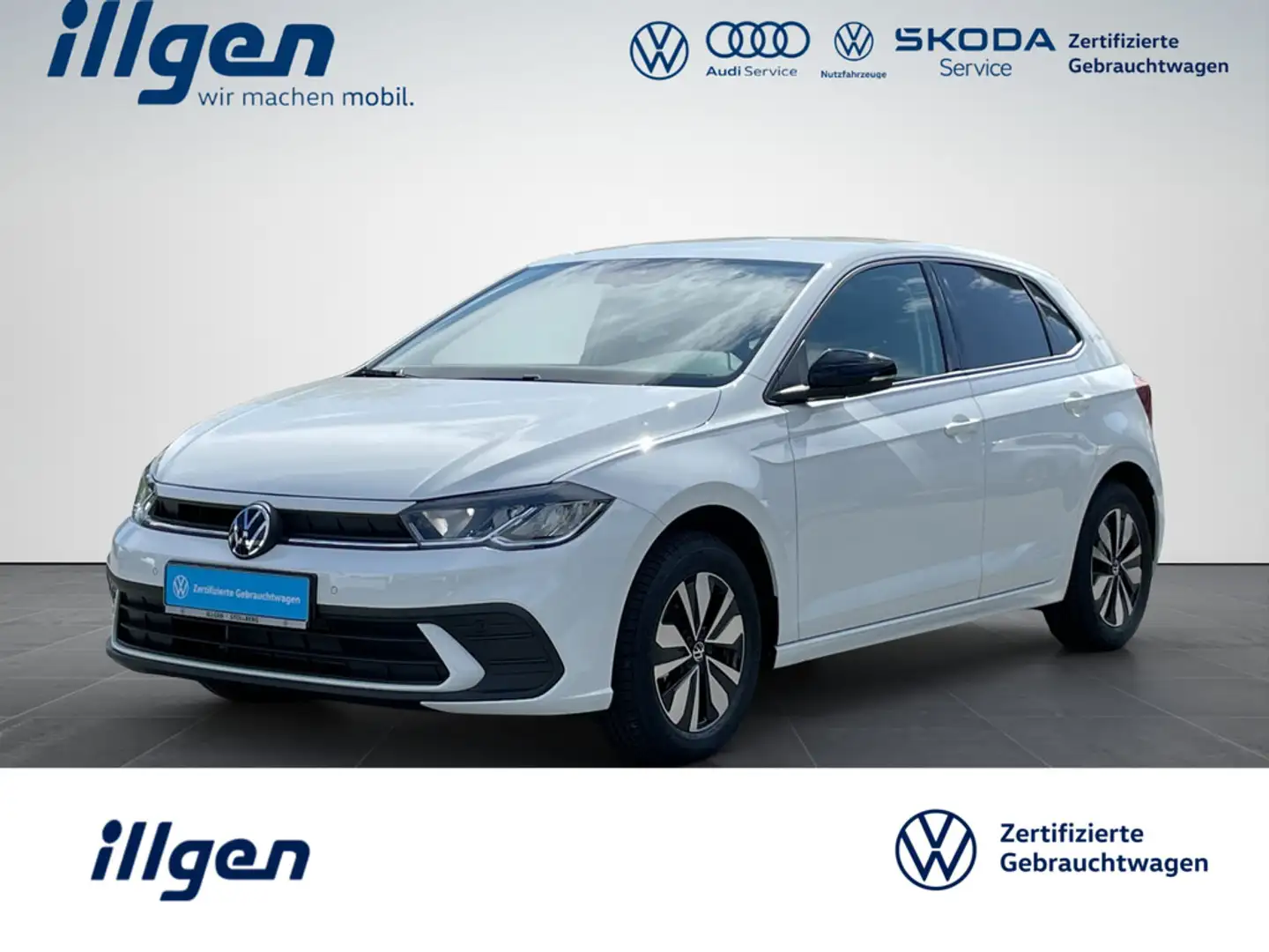 Volkswagen Polo 1.0 GOAL LED+CLIMAT+APP+SHZ+ACC+LM+PDC+DAB+ Weiß - 1