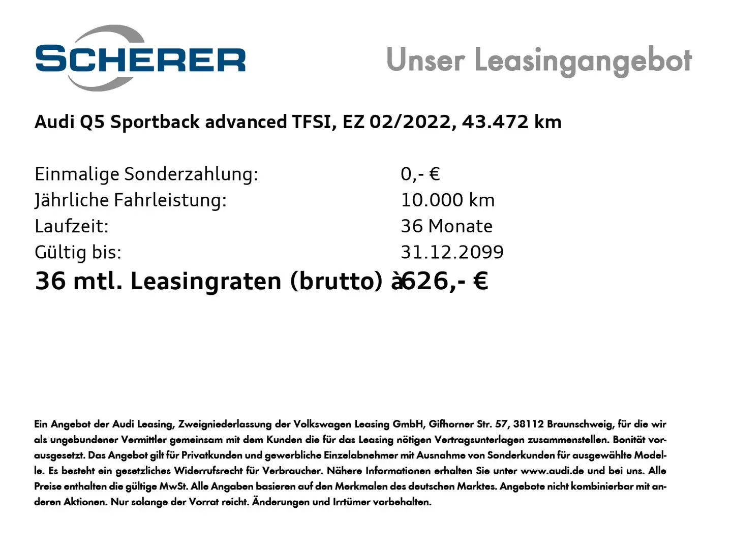 Audi Q5 Sportback 50 TFSIe advanced qu. Led,Navi,RFK Blu/Azzurro - 2