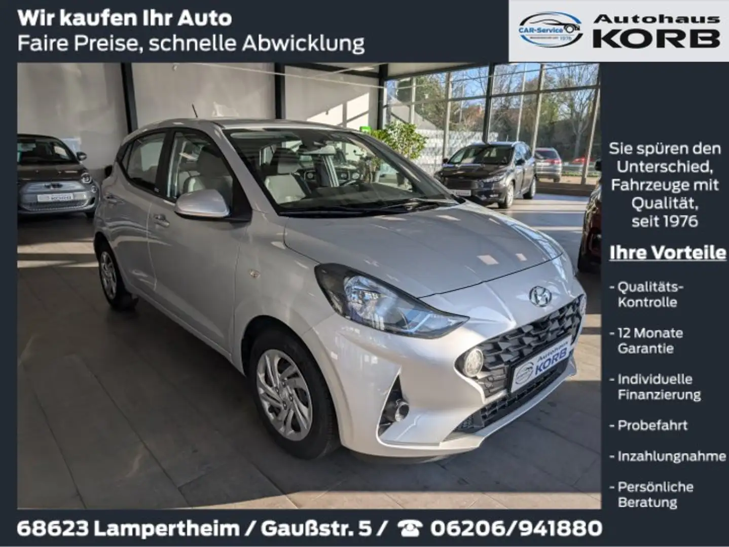 Hyundai i10 i10 1.0 Select, 1. Hand, Garantie Argent - 1