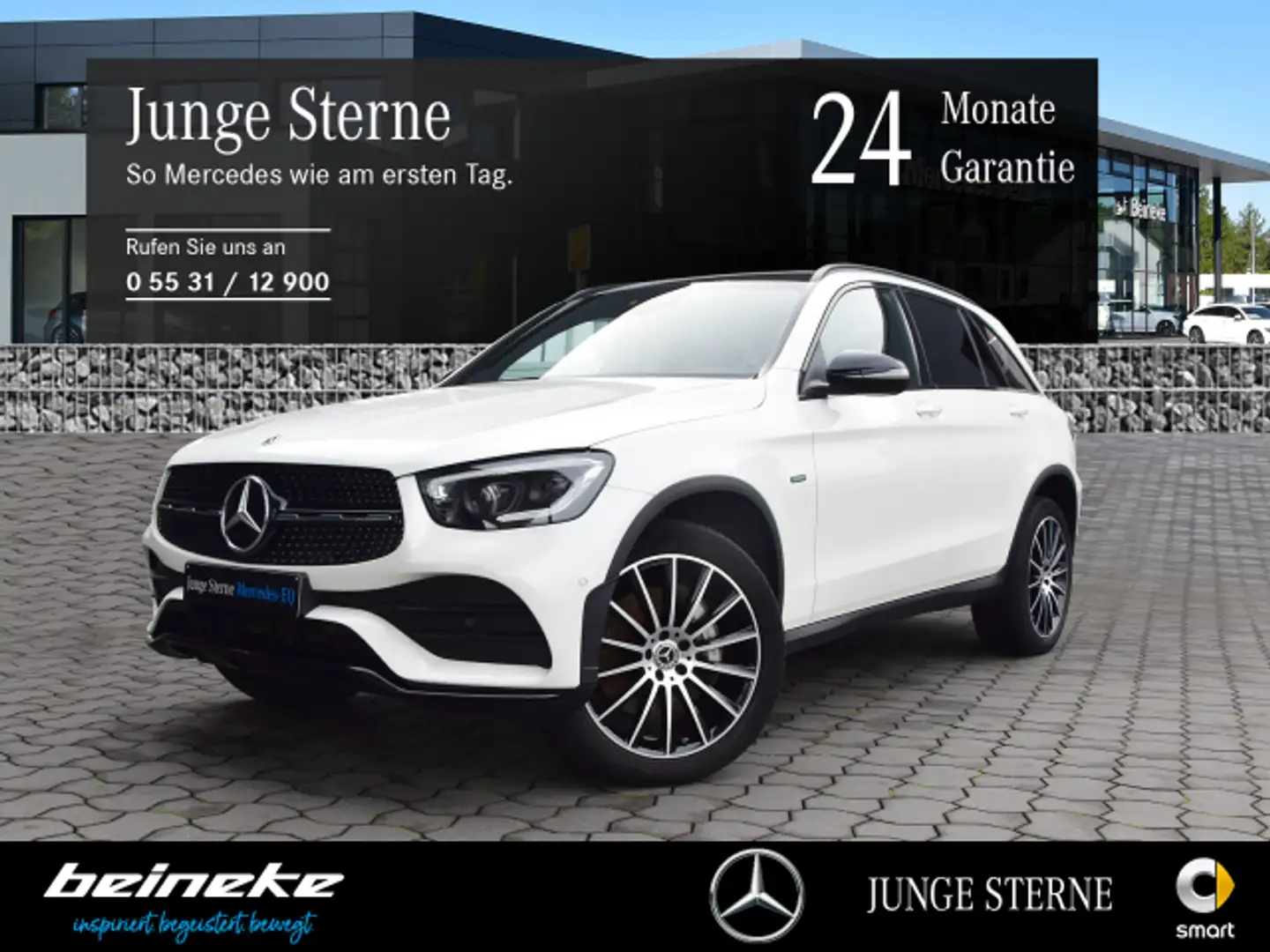 Mercedes-Benz GLC 300 GLC 300e 4M AMG Multibeam Distro.Night Pano Rüka Weiß - 1