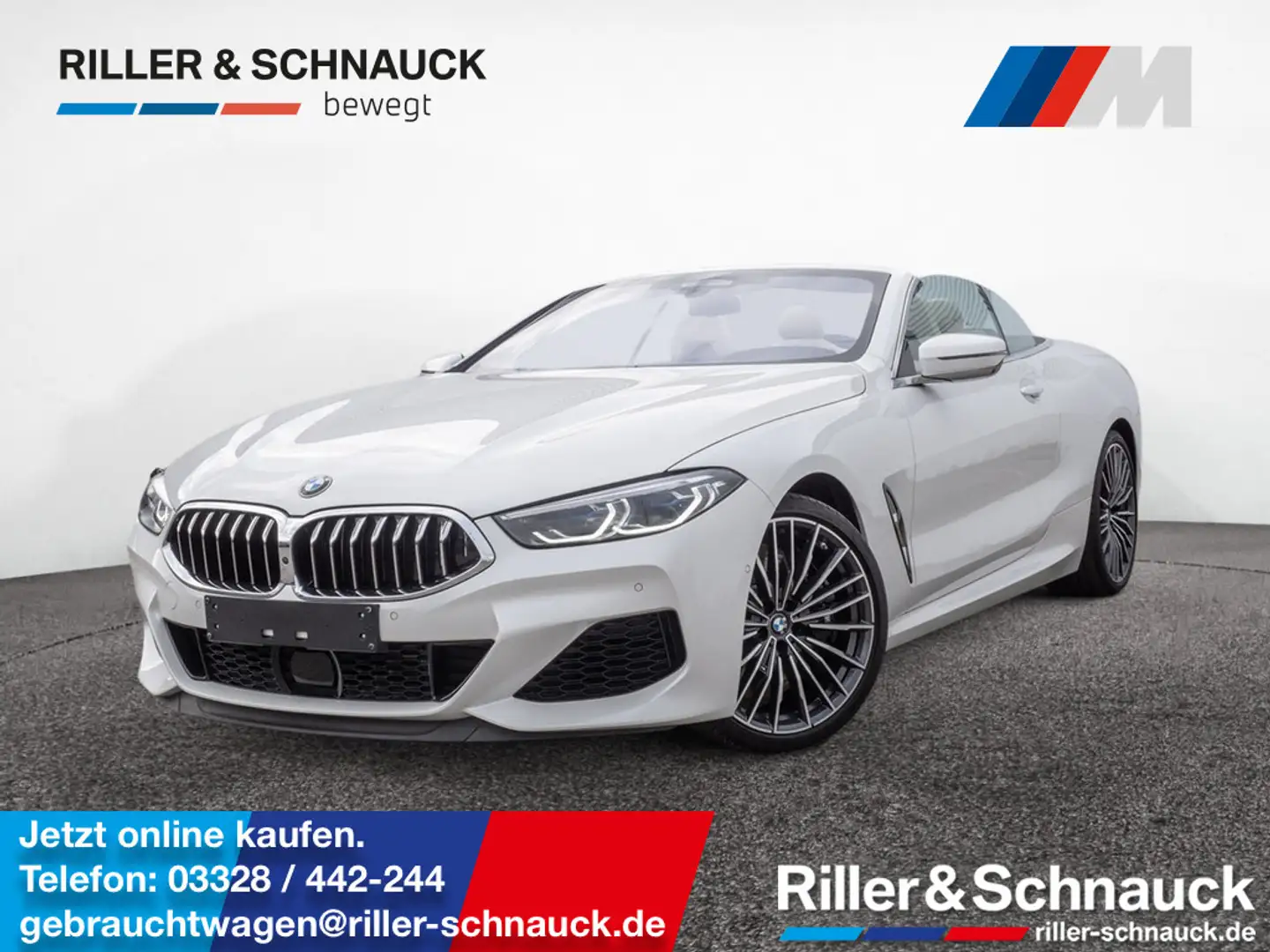 BMW M850 i Cabrio xDrive VOLL-LEDER+INNOVATION+B&W Weiß - 1