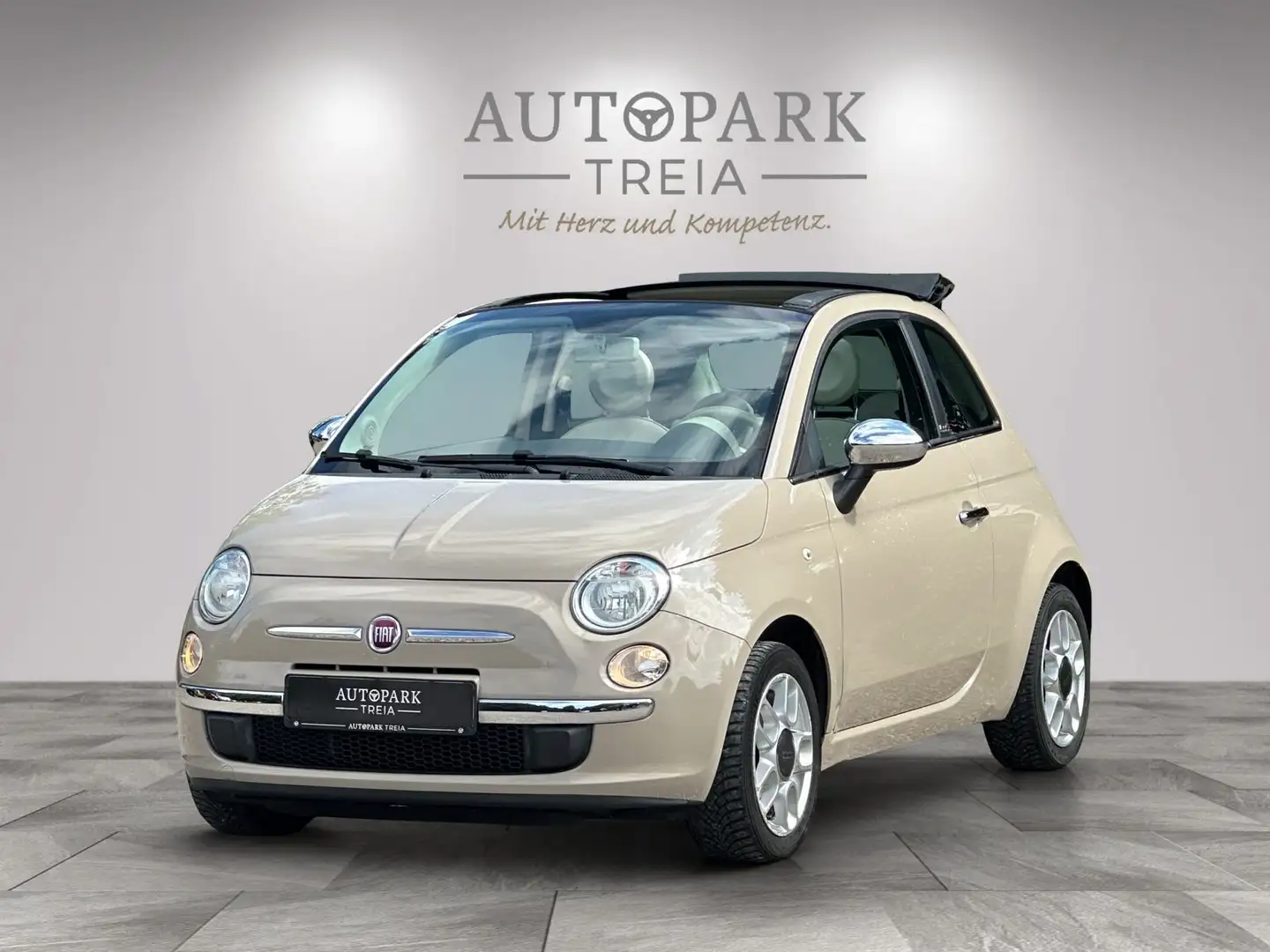 Fiat 500C 500 Cabrio PopStar (KLIMA-PDC-BT-TÜV) Beige - 1